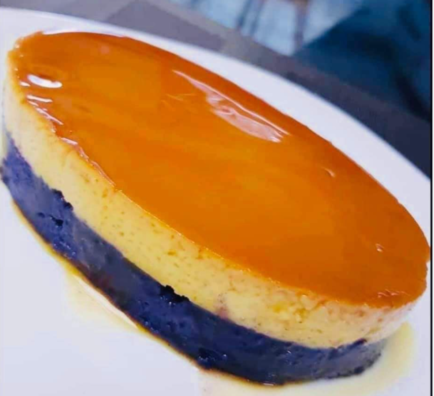 Ube- Leche Flan